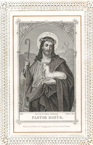 Ancienne image pieuse brodee - ancienne,
