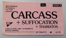 ticket billet used place