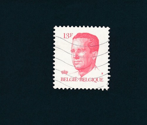 Timbre belgique 13f roi - belgique,,