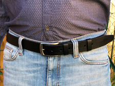 Ceinture homme large cuir de