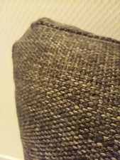 CHAUFFEUSE et 2 POUFS Robin en tissu chiné