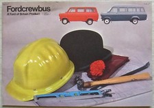 FORD TRANSIT CREWBUS Sales Brochure July 1968 #FRG 7335/7/68