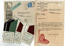 letter and TISSUE SAMPLES department stores from the Louvre to Mamou Guinea