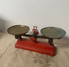 Antique scale 2 trays copper and cast iron in its juice to restore