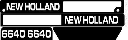 6640 new holland tractor - new, decal