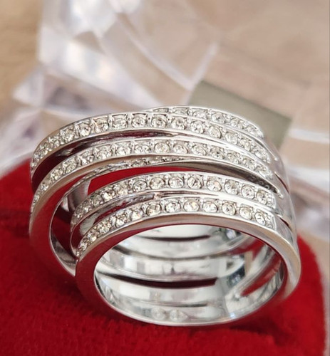 Bague swarovski argent - bague,