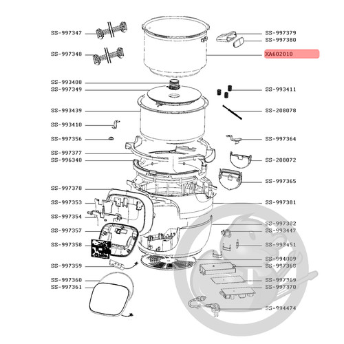 Cuve robot cookeo - , touch