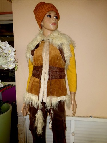 Veste fourrure cuir - veste,