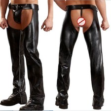 Pantalon homme long d��contract�� confortable legging cuir PU sexy skinny