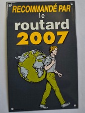 plaque émaillée du routard