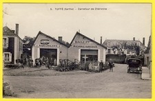 cpa RARE 72 - TUFFÉ Carrefour