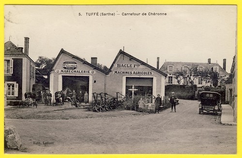 Cpa rare tuffé - 72,