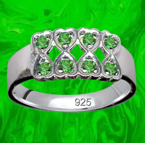 Bague véritable argent - i,