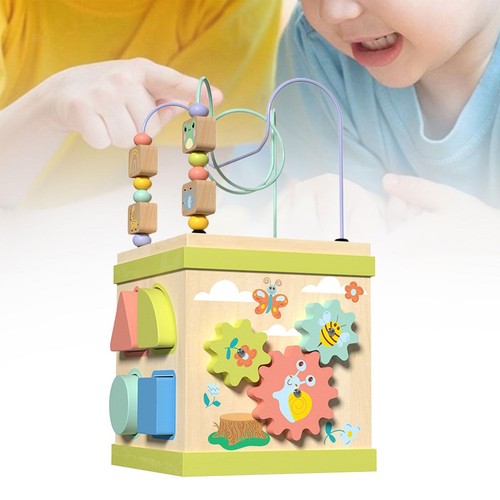 Cube activités bois jeu - bois,,