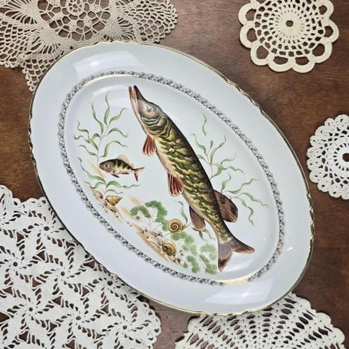 Plat ovale poisson moulin des - ovale,