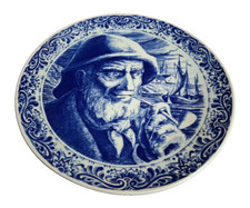 Boch Freres La Louviere  Delft Belgium Art Pottery Collector Plates 11 3/8"