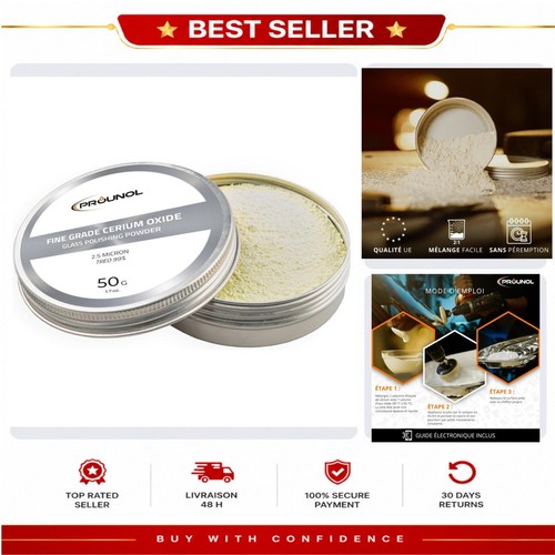 Poudre oxyde cérium 50g - oxyde,
