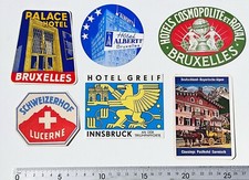 LOT 5 ETIQUETTES ANCIENNES