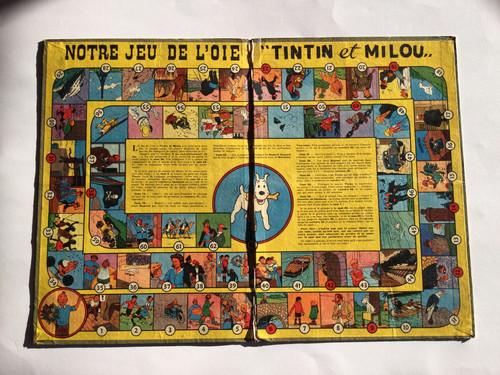 Jeu oie tintin et - jeu, milou