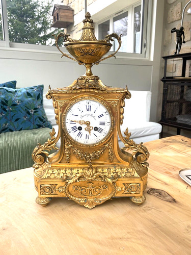 Ancienne pendule cartel bronze
