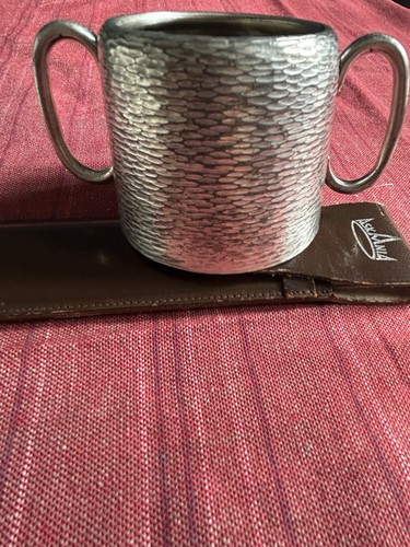 Antique hammered silver metal - silver,