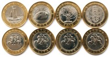 Lithuania 4 coins set 2 lits 2013 Resorts UNC (#461)