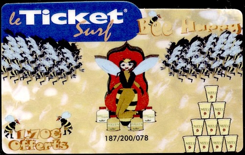 Ticket surf - surf, gratté)