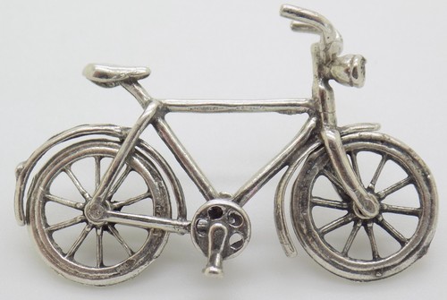 Miniature bicycle solid silver - miniature,