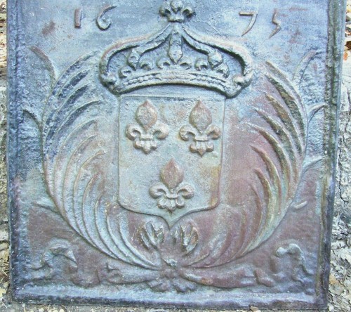 Plaque cheminée fonte - plaque,