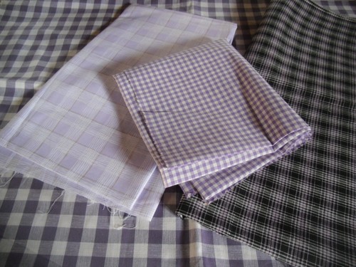 Coupons tissu carreaux - , "