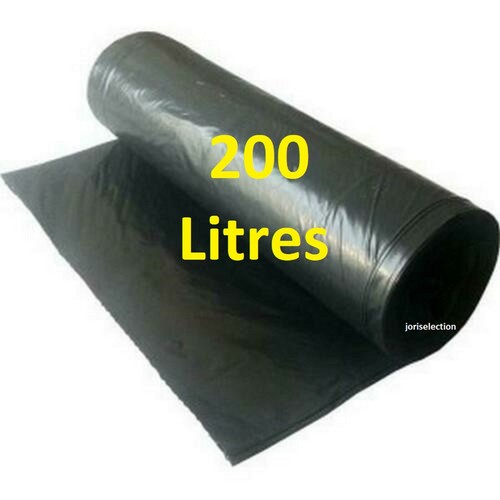 Sac poubelle noir 200l maxi - 200l,
