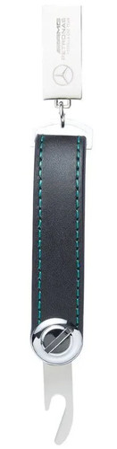Porte clés cuir - cuir, mercedes