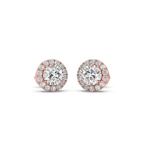 Boucles oreilles or rose - boucles,