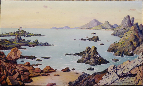 Tableau vue marine côte