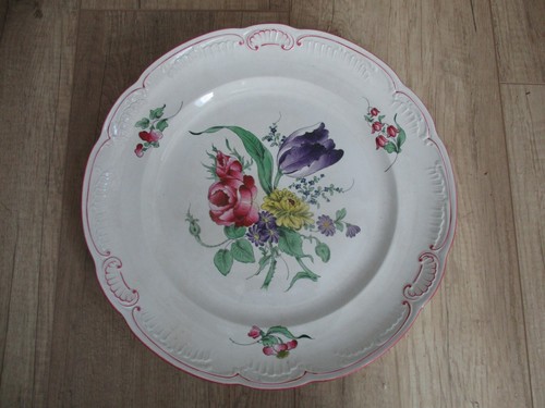 Grand plat rond louis decor - grand,