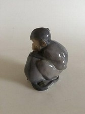 Figurine Royal Copenhagen Avec Des Singes Par Christian Thomsen No 415