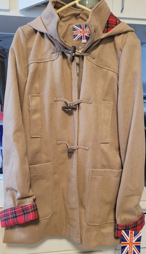 Miss london camel hooded - camel,