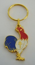 PORTE CLES METAL COQ FRANCE
