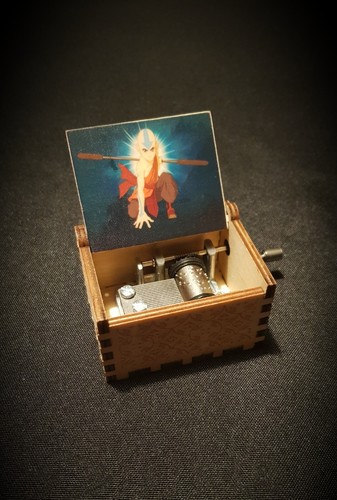 Boîte musique bois - boîte,