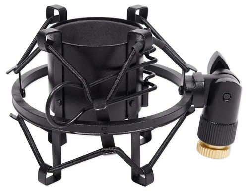 Black metal shock mount foam - metal, w/foam