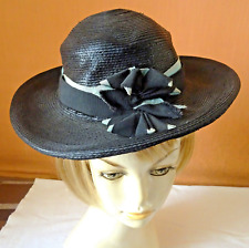 Early 20th Century Straw Varnish and Large Grains Hat