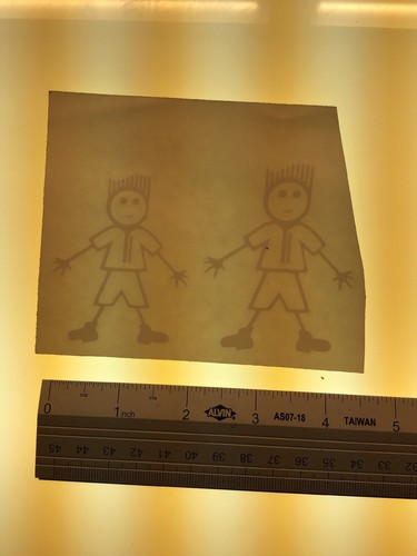 Stick figure boys - sons, kids