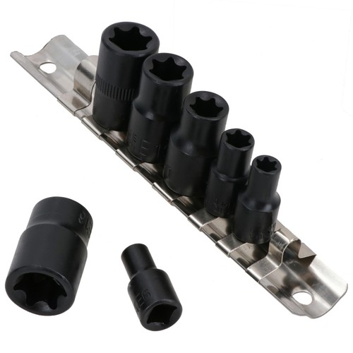Jeu douilles torx star - de, e