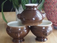 3 bols pour soupe a l' oignon