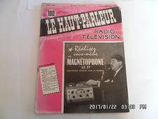 LE SPEAKER RADIO TELEVISION N°1003 15/05/1958 MAKE TAPE RECORDER H20