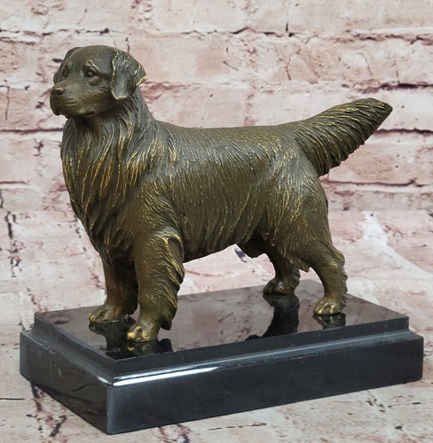 Statue chien golden - statue,