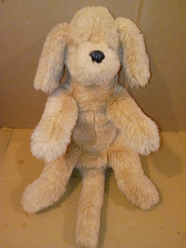 Vintage gund mutsy suede - suede, paws