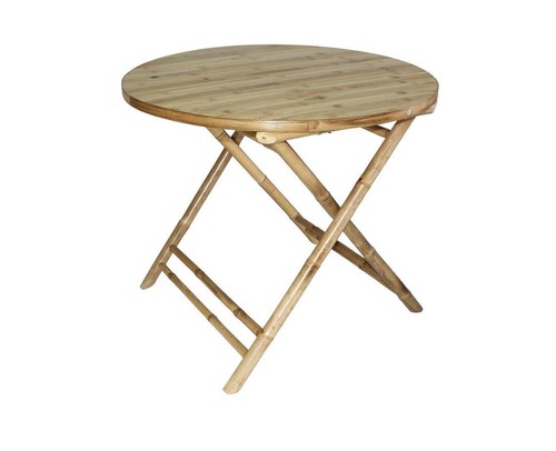 Table pliante bambou - table, en