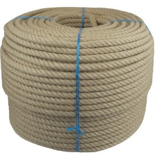 Corde en chanvre toronné 24 mm 10-100m - fabriqué en Allemagne
