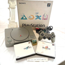 Sony PlayStation 1 PS1 SCPH-9000 Console en Boîte Final Fantasy VII VIII Set ...